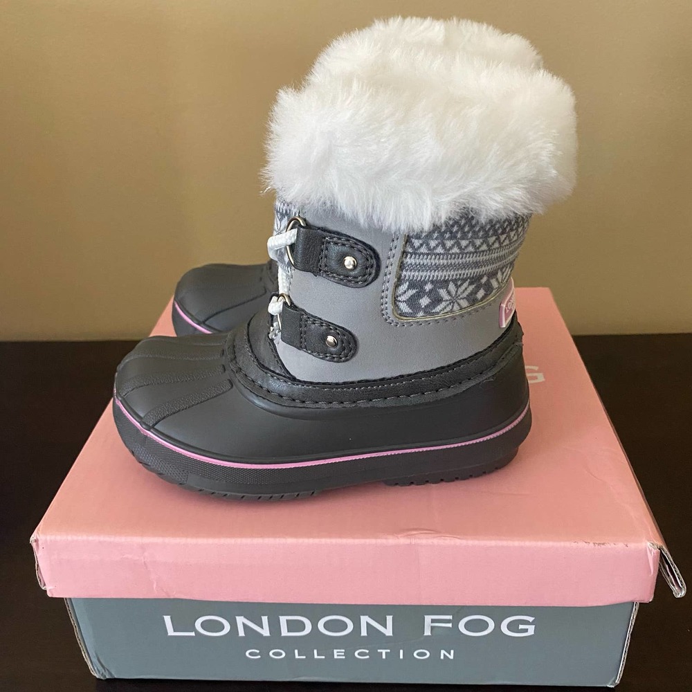 LONDON FOG Girls Toddler Tottenham Cold Weather Snow Boot